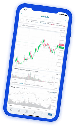 Live portfolio dashboard of the Sound Termivestage crypto trading app
